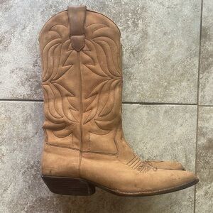 Leather Cowboy Boots Sz 6 MADE IN BRAZIL